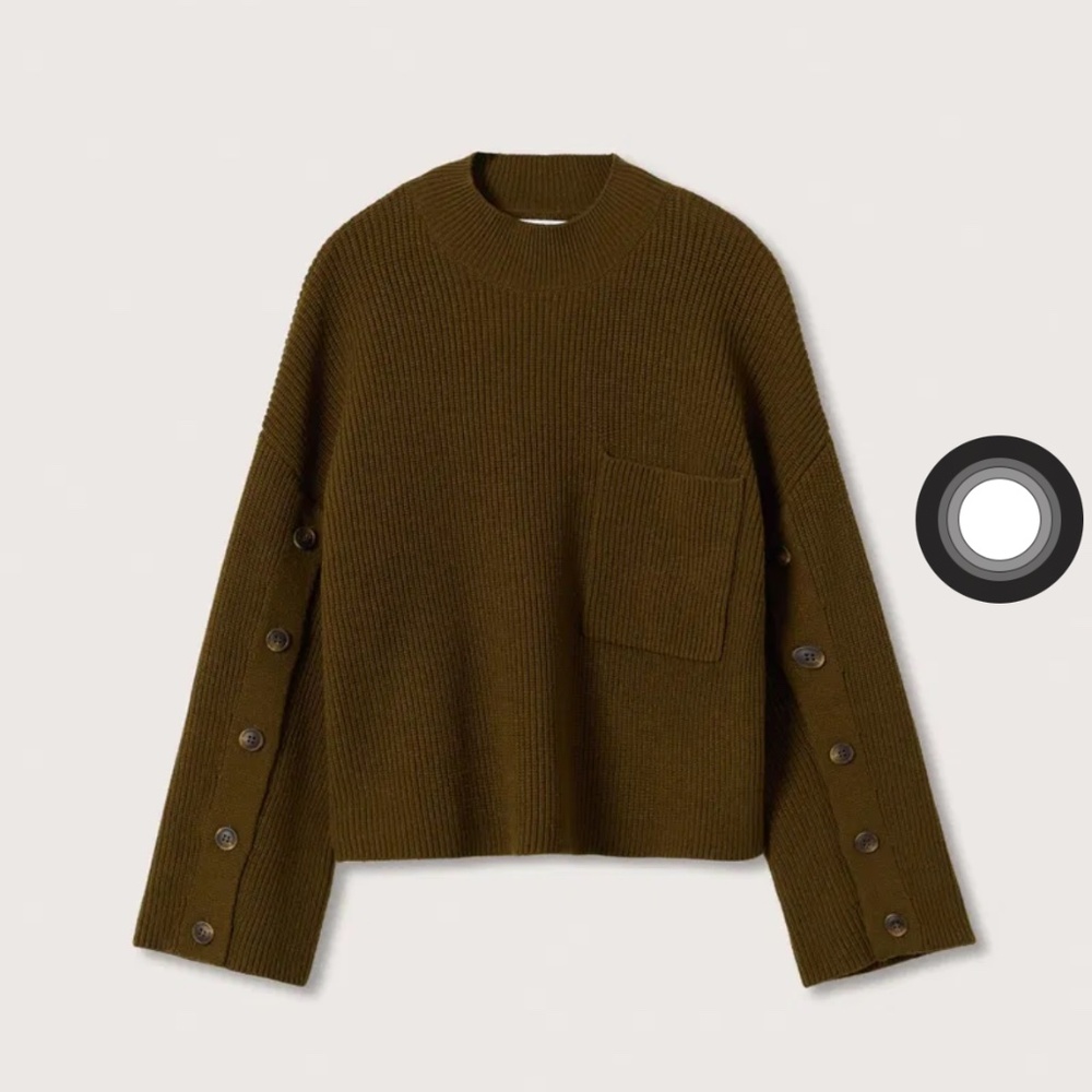 Mango Buttoned Sleeves Sweater